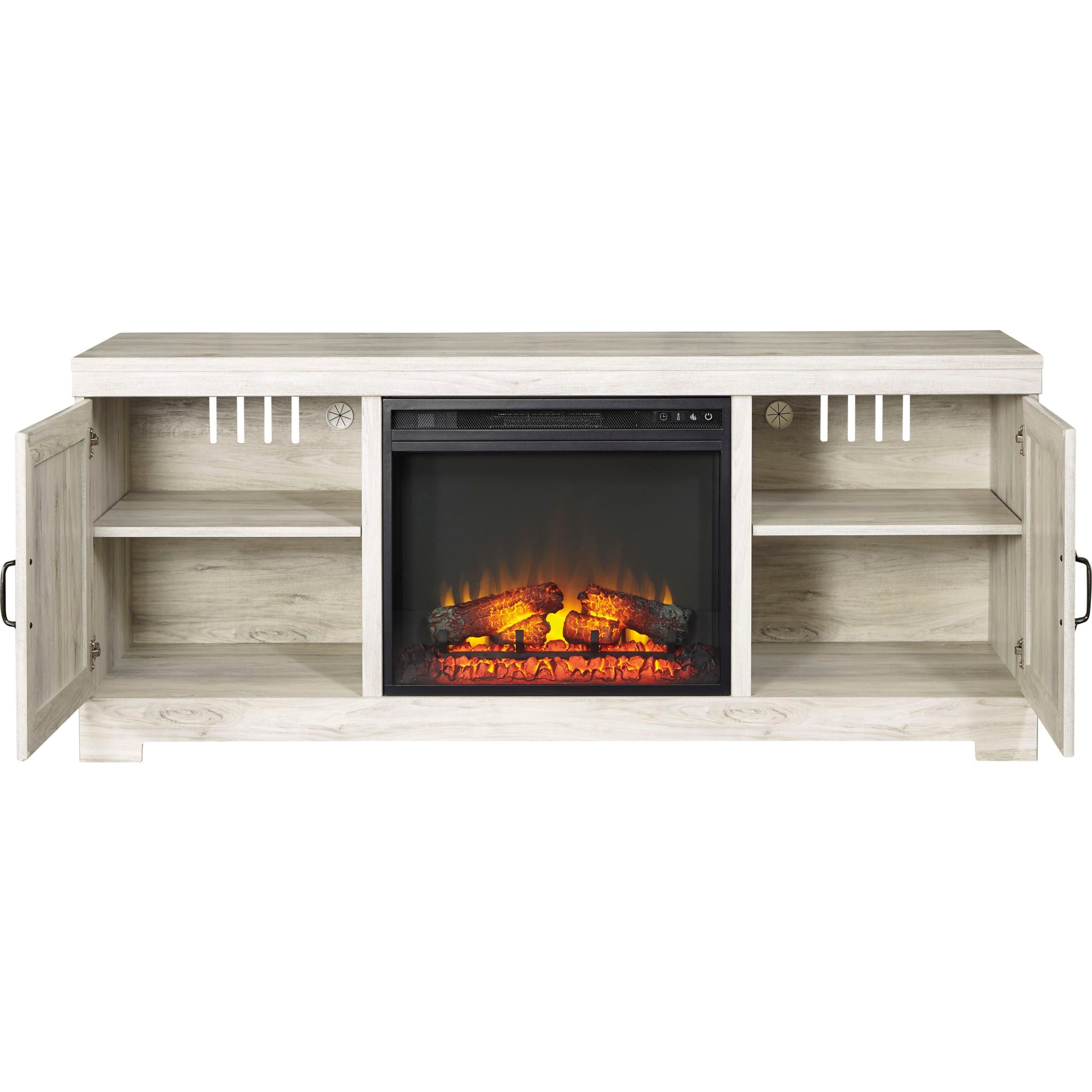 Bellaby 5-Piece Entertainment Unit TV Stand Set - Modern Whitewash Finish for Living Room, Home Theater & Media Storage