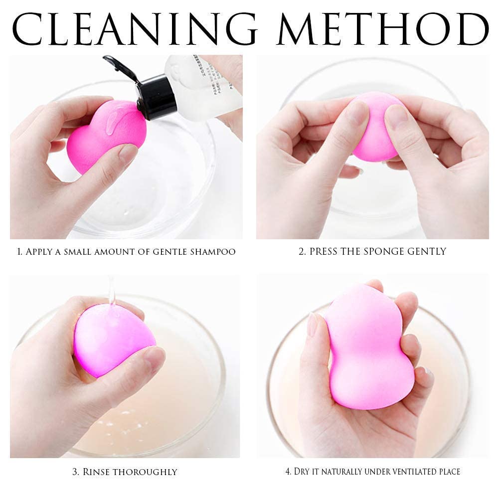 6-in-1 Makeup Sponge Set - 6pcs Soft Blending Sponges for Foundation, Powder & Cosmetics | Multi-Color Beauty Sponge Kit for Women, Girls & Bridal Makeup | Perfect for Daily Use, Professional Application & Wedding Makeup