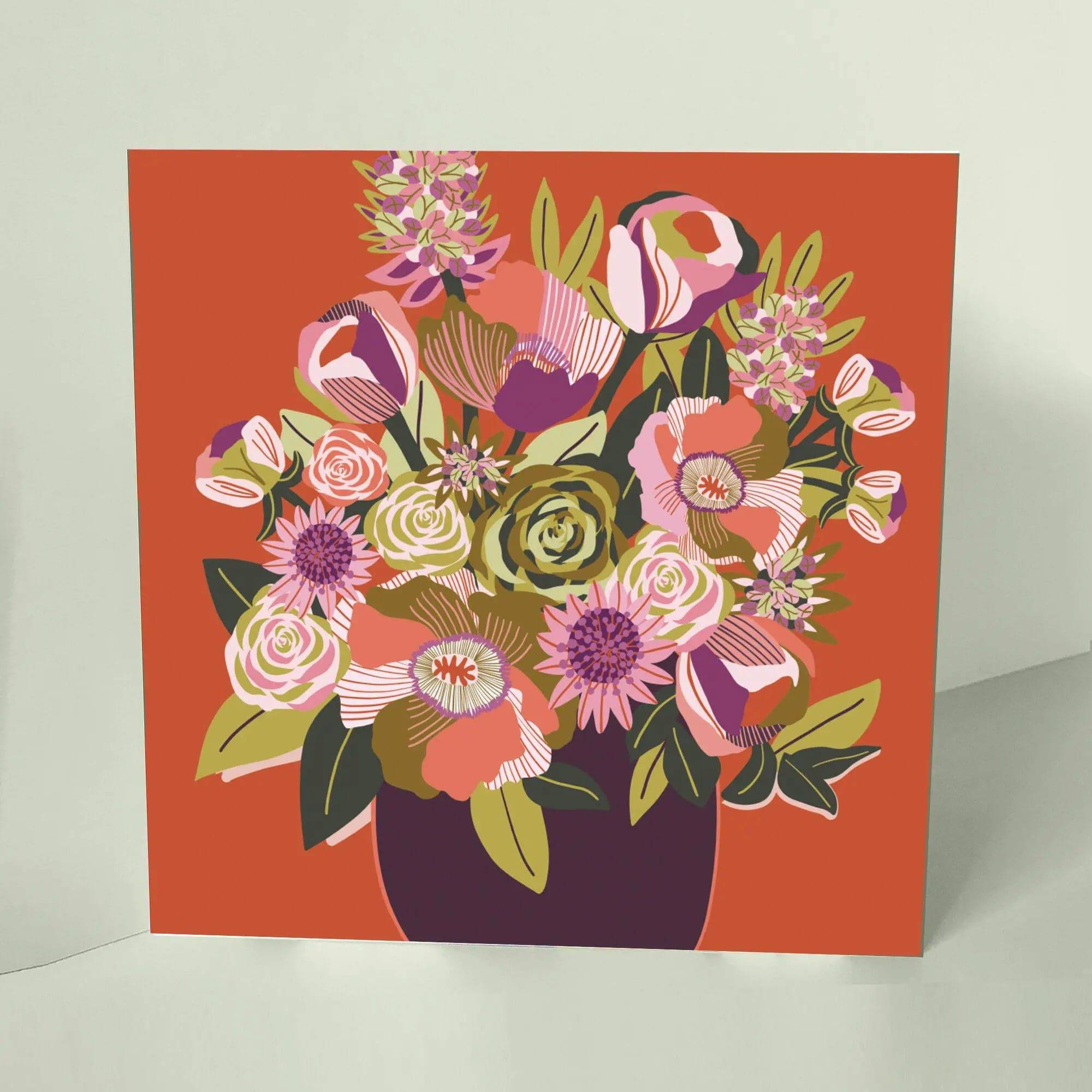 Floral Hearts Greeting Card Set - Handmade Botanical Art Cards for Birthdays, Anniversaries & Thank You Notes | Perfect for Weddings, Mother's Day & Romantic Occasions