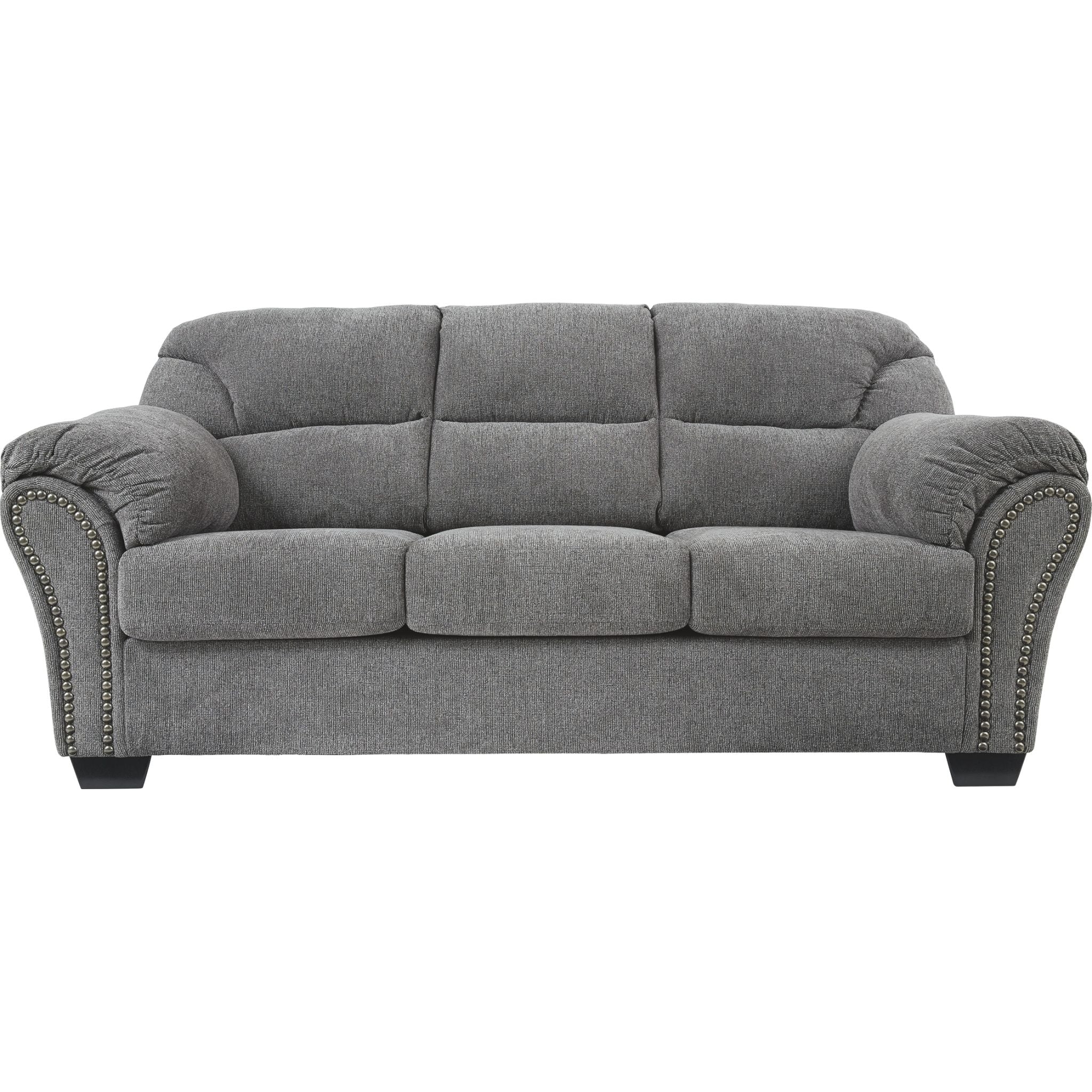 Allmaxx Modern Sofa in Pewter Gray - Stylish and Comfortable Living Room Furniture for Small Spaces and Apartments