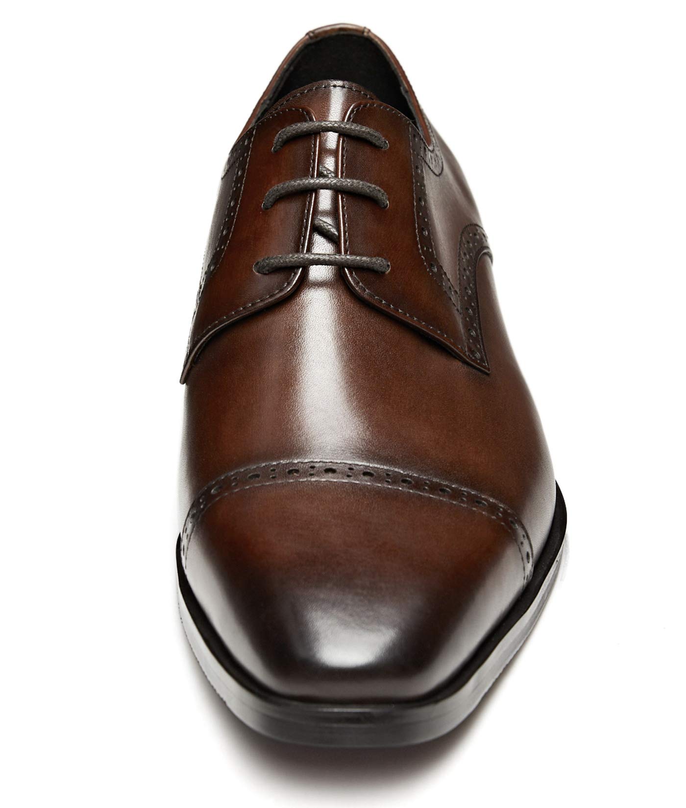 GIFENNSE Men's Dress Shoes - Classic Calfskin Leather Oxford Formal Shoes for Wedding, Business & Office | Comfortable & Stylish Men's Formal Footwear for Special Occasions