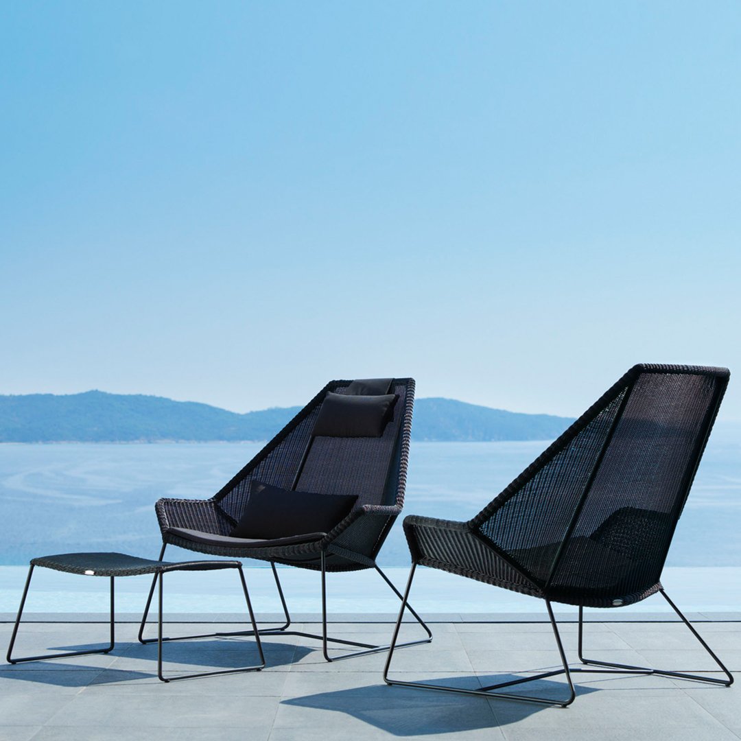Breeze Highback Chair - Comfortable Outdoor Patio Furniture for Relaxing in Garden, Poolside or Backyard