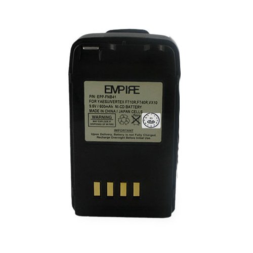 Yaesu Vertex FT50R 2-Way Radio Battery - 9.5V 600mAh Ni-CD Rechargeable Battery for FT50R Walkie Talkie - Long Lasting Power for Outdoor Adventures, Construction Sites & Emergency Communication