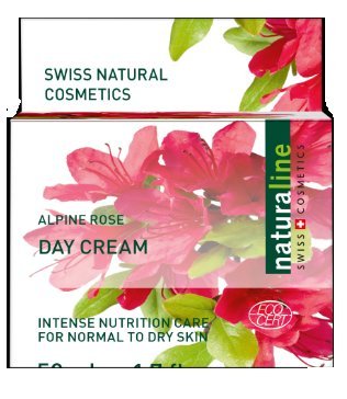 Naturaline Alpine Rose Day Cream - 1.7 fl oz Hydrating Face Moisturizer for Dry Skin | Daily Skincare Routine, Morning Hydration, Anti-Aging Protection