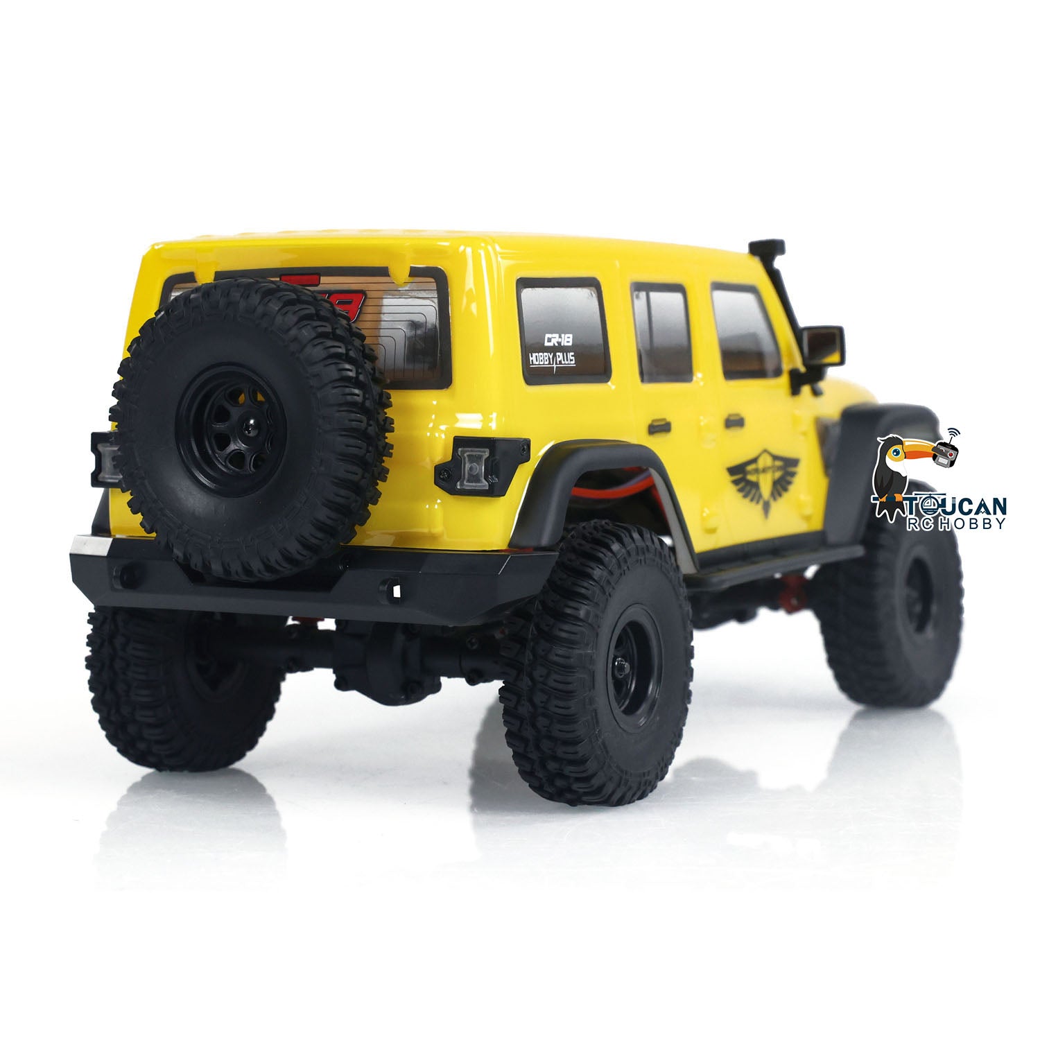 1:18 Hobby Plus CR18 RTR 4x4 RC Rock Crawler - Ready to Run Remote Control Off-Road Vehicle for Adults & Kids - Perfect for Trail Adventures, Backyard Crawling and RC Hobby Enthusiasts
