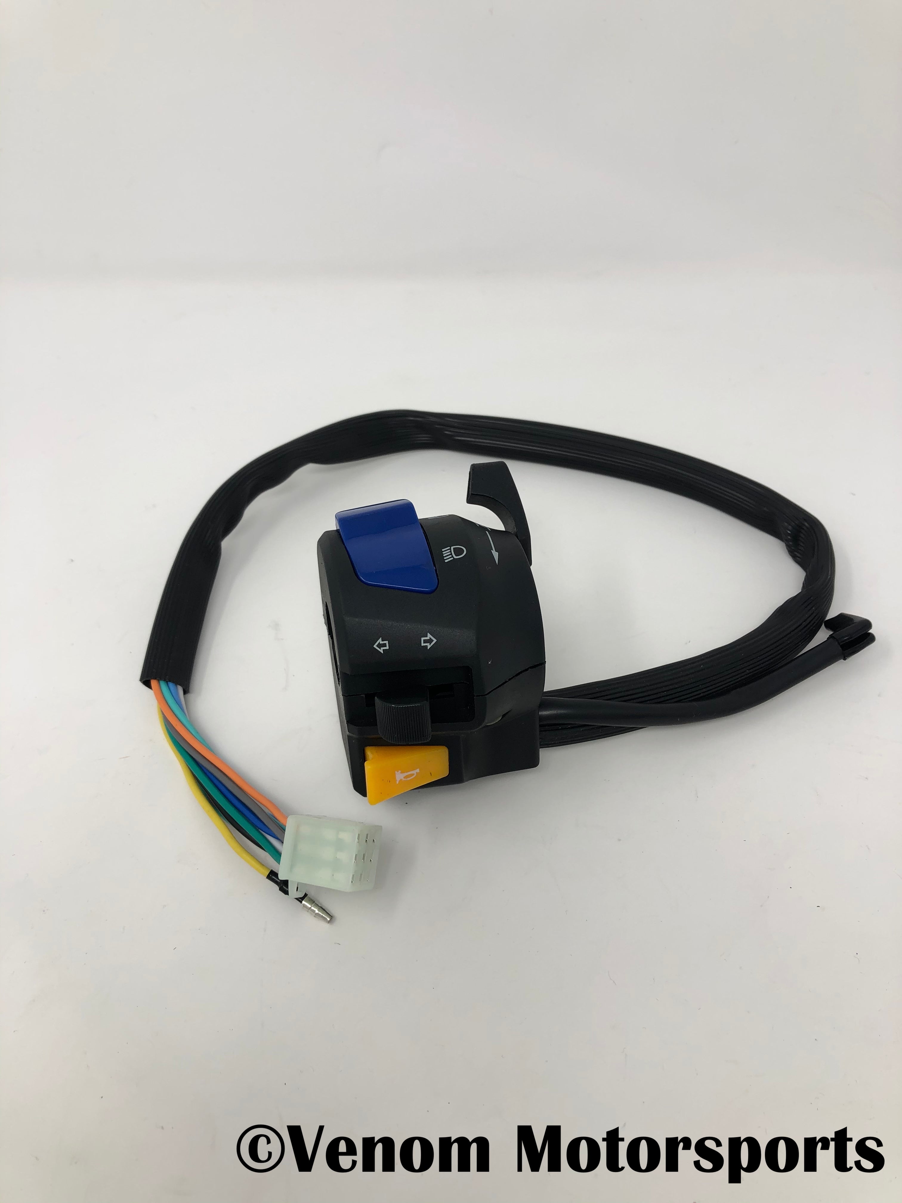 Venom X22 125cc Motorcycle Left Hand Control Switch (125001066) - Compatible with Dirt Bikes, ATVs & Off-Road Vehicles for Smooth Gear Shifting & Turn Signals