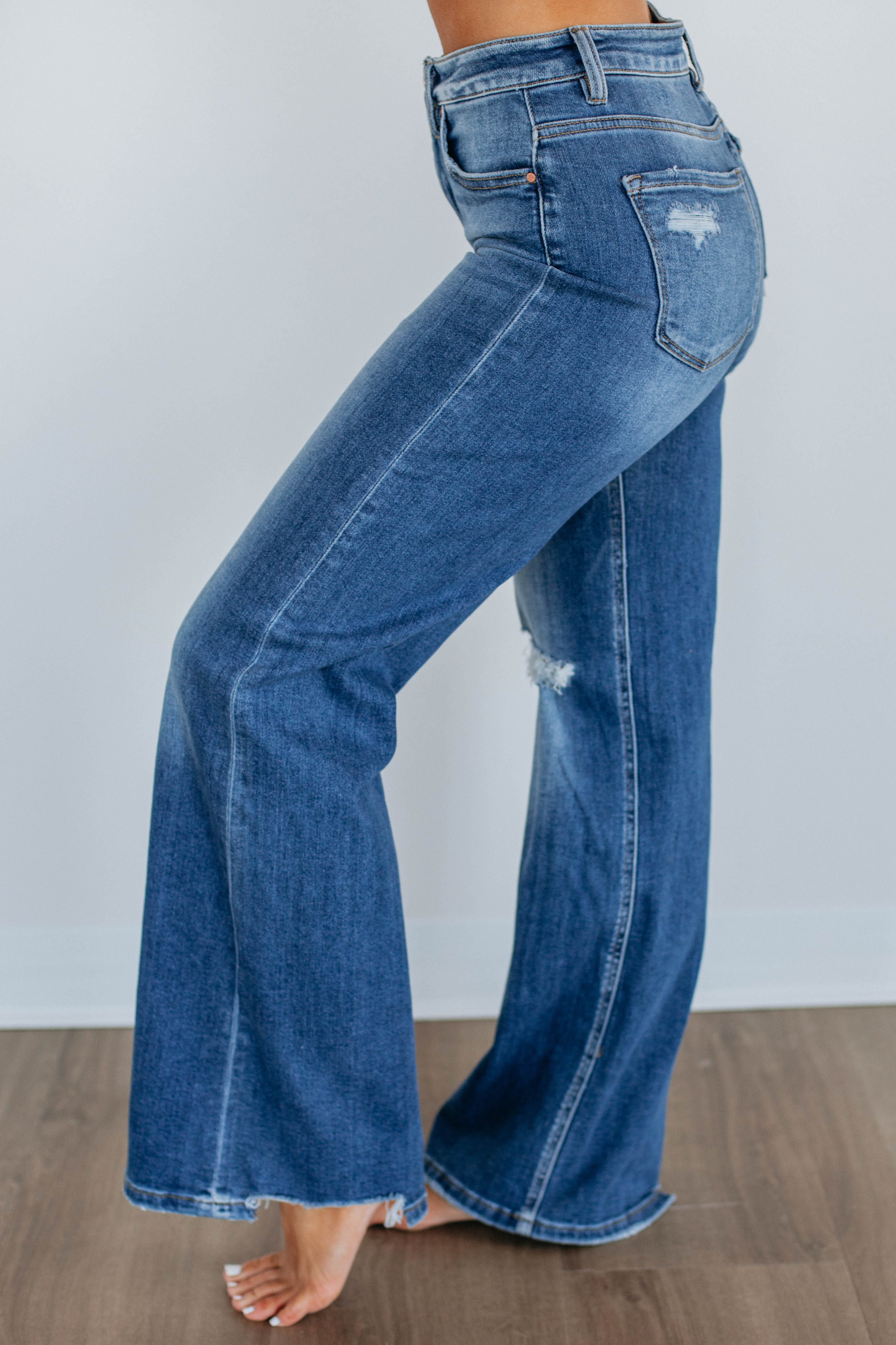 Adrian Risen Jeans for Women - High Waist Stretch Denim Pants | Comfortable & Stylish for Everyday Wear, Office, and Casual Outings