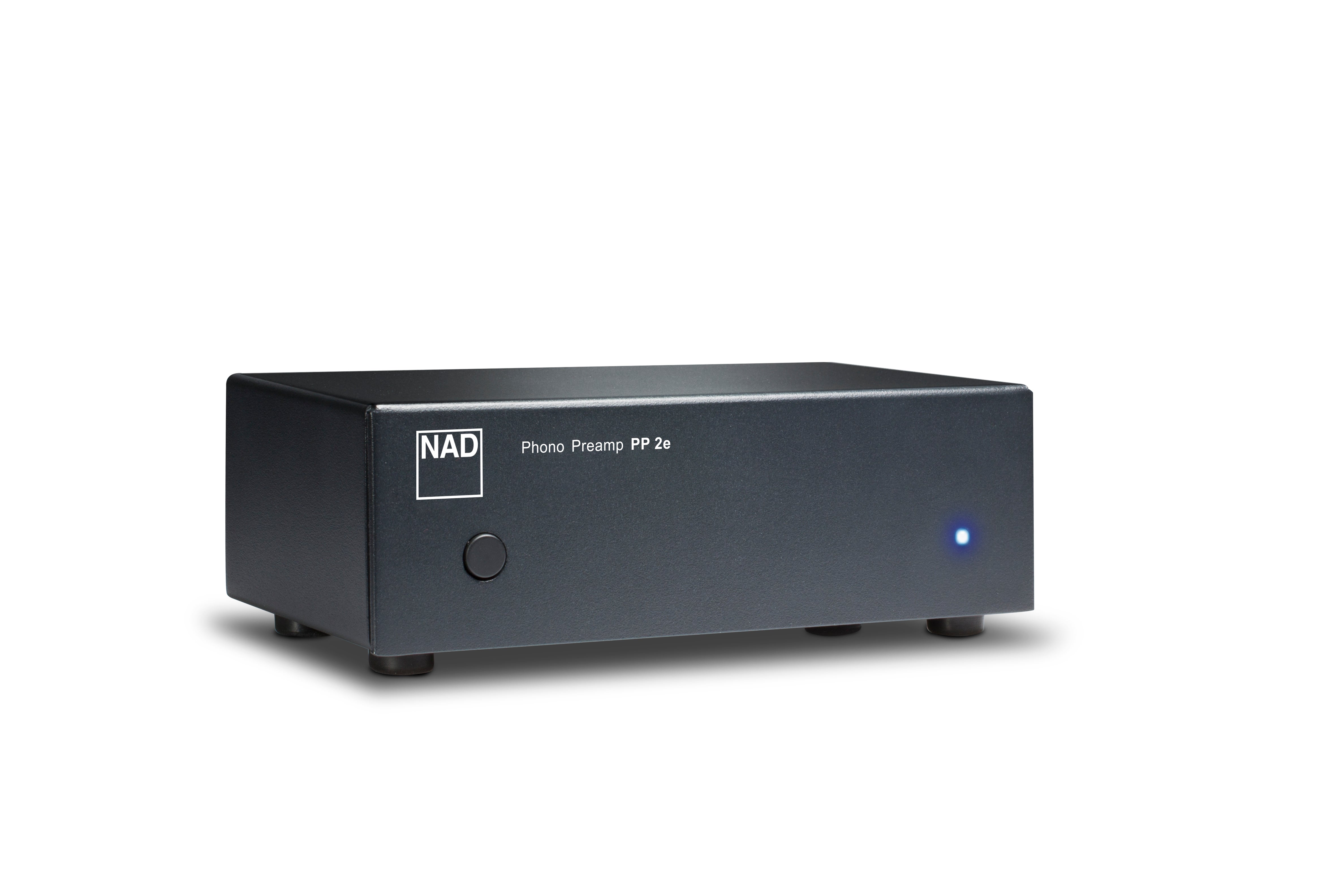 NAD PP2e Phono Preamplifier - High-Quality Turntable Preamp for Vinyl Records, MM/MC Cartridge Compatible | Perfect for Home Audio Systems & Vinyl Enthusiasts