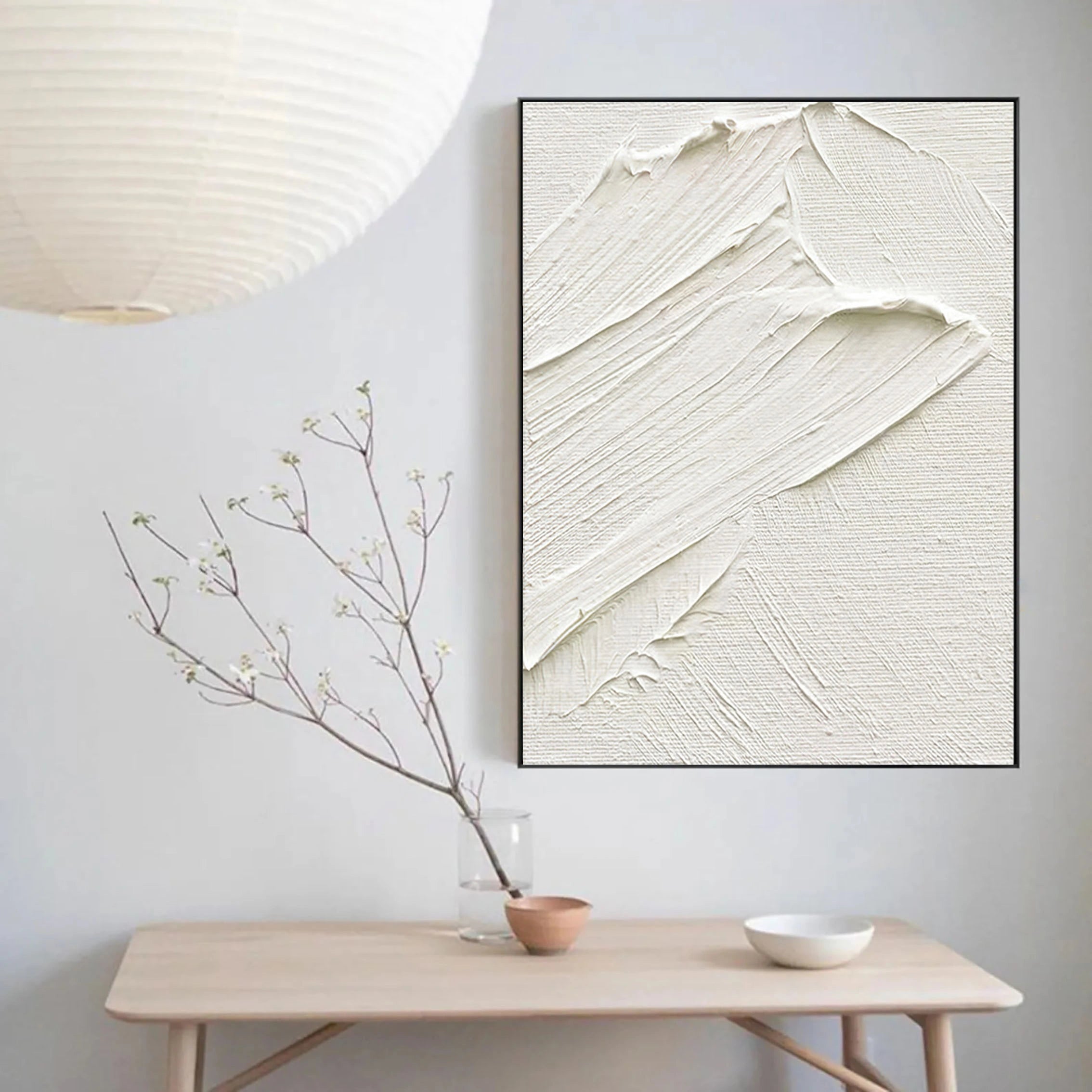 Minimalist Textured Plaster Art Painting - Modern Abstract Wall Decor for Living Room, Bedroom & Office #MM018