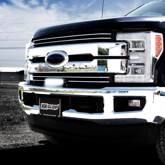 2 in 1 LED Light Bar with White & Green Colors - Perfect for Trucks, Off-Road Vehicles, and Emergency Lighting