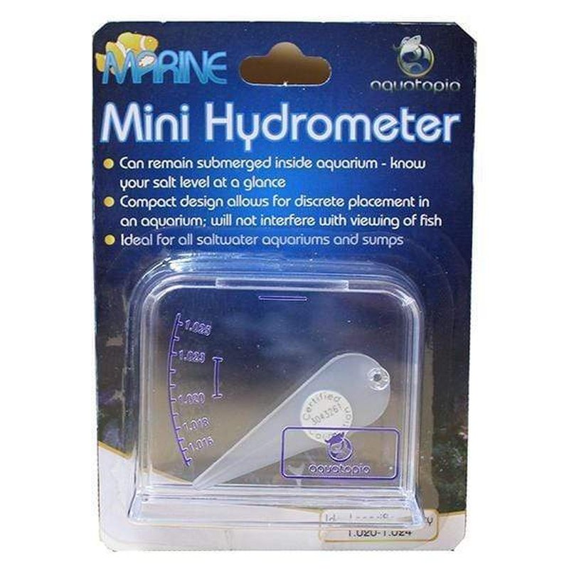 Aquatopia Mini Hydrometer - Digital Water Tester for Aquariums, Pools & Hydroponics | Accurate Salinity & Temperature Measurement | Perfect for Fish Tanks, Saltwater Reefs & Home Water Testing