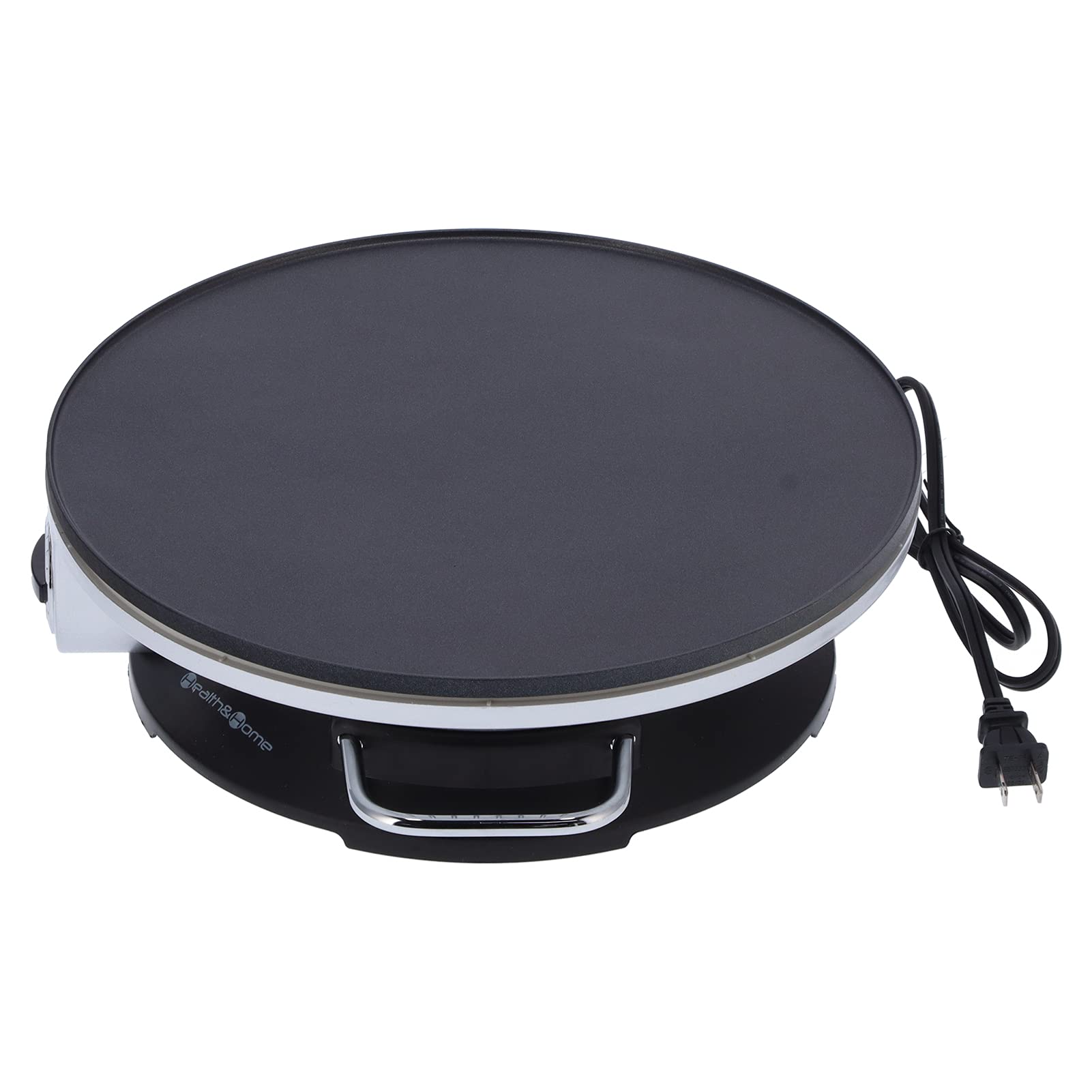 Non-Stick Electric Crepe Maker with Adjustable Temperature Control - Perfect for Making Roti, Pancakes, Cookies, Quesadillas, Crepes - Ideal for Breakfast, Lunch & Quick Snacks at Home or Office