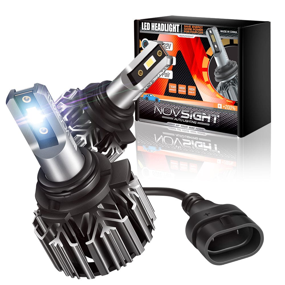 N11 Standard Series 9012 HIR2 LED Bulbs - 60W Equivalent, 13000LM, 6500K Cool White Light - Pack of 2 - Energy Efficient Replacement for Halogen Bulbs - Perfect for Headlights, Fog Lights, and Off-Road Vehicles