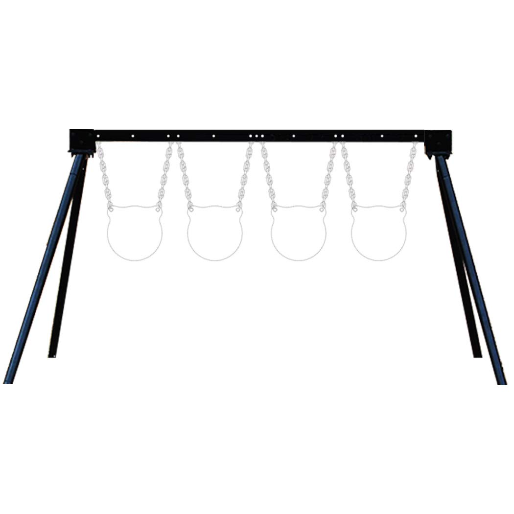 Highwild AR500 Steel Target Stand - Complete Shooting Target System Kit with 6 Targets for Rifle & Pistol Practice - Perfect for Outdoor Range Training & Tactical Drills