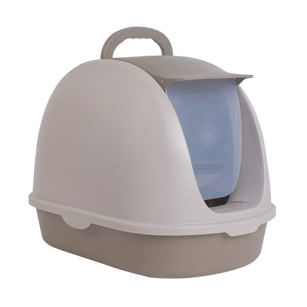 IAOHUO Fully Enclosed Cat Litter Box - Large Anti-Splash Flip Top Design with Odor Control for Cats - Perfect for Small Spaces & Multi-Cat Households