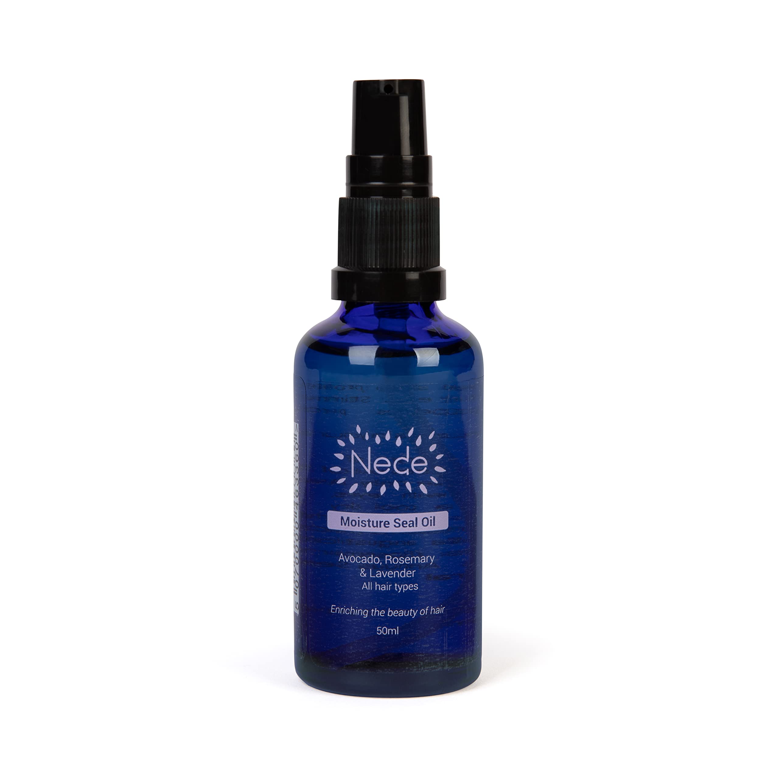 Nede Moisture Seal Hair Oil - Natural Hair Treatment with Avocado, Rosemary & Lavender for Dry, Damaged Hair | Hydrating & Nourishing Hair Care for Daily Use & Styling