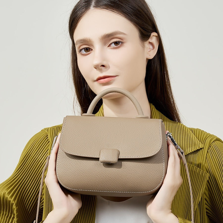 Genuine Leather Tote Bag for Women - Stylish Crossbody Handbag for Work, Travel & Everyday Use