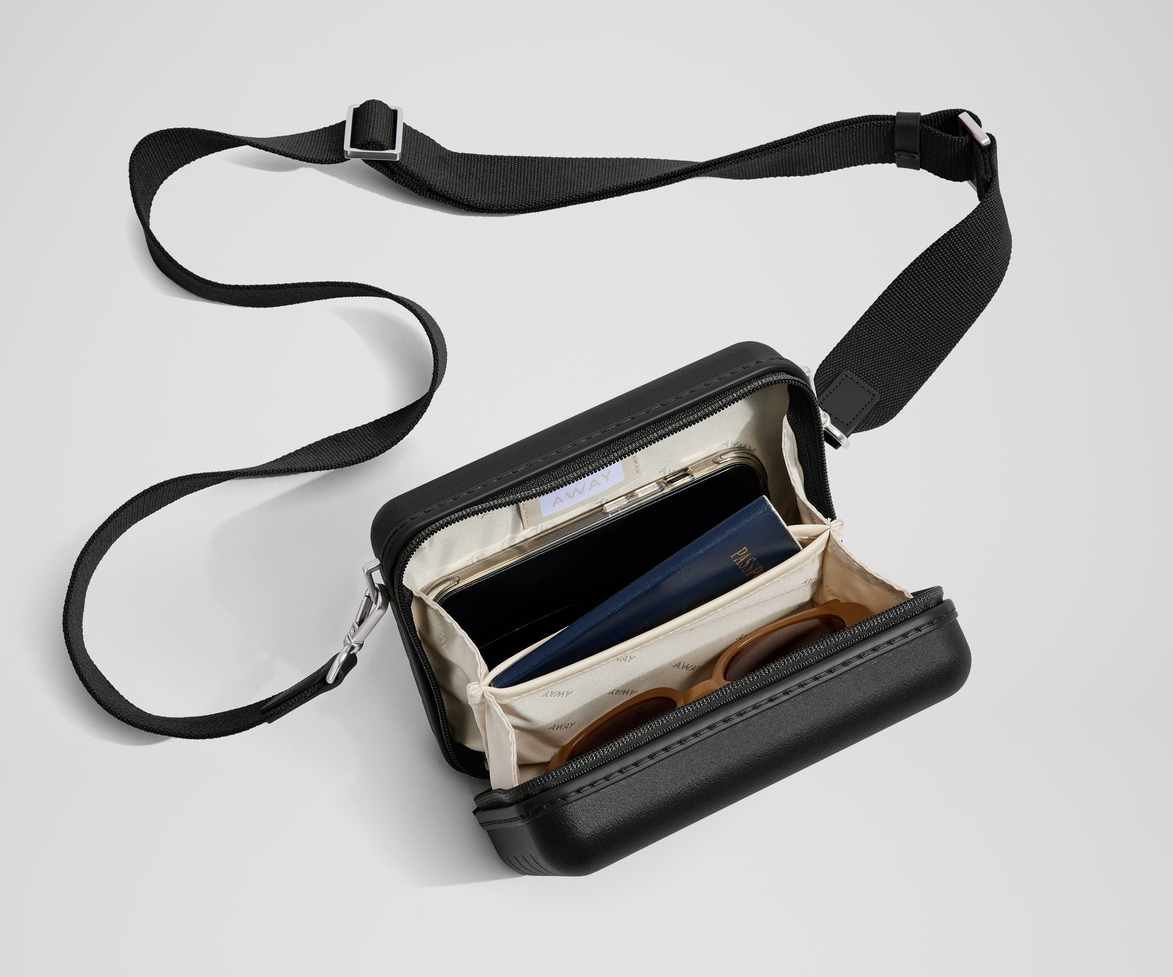 Jet Black Mini Crossbody Bag for Women - Stylish & Compact Purse for Everyday Use, Travel, and Date Nights