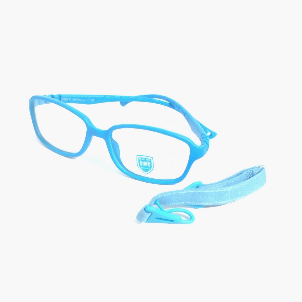 Unbreakable Kids Flexible Glasses for Ages 3-6 | Trendy Blue Lightweight Eyewear | Perfect for School, Sports & Outdoor Play