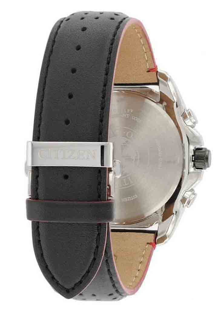 Citizen Men's Eco-Drive Stainless Steel Watch with Leather Strap AT9036-08E - Waterproof Dress Watch for Business, Office & Formal Occasions