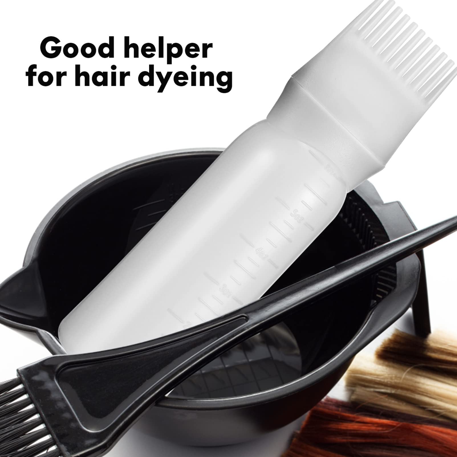 4 Pack Root Comb Applicator Bottles for Hair Oil & Color - Salon Quality Hair Styling Tools with Built-in Comb | Perfect for Professional Salon Use & At-Home Hair Treatments