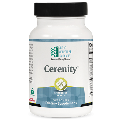 OrthoMolecular Products Cerenity - Natural Stress & Anxiety Relief Supplement for Calm & Relaxation | Supports Mental Wellness & Emotional Balance | Perfect for Daily Stress Management & Better Sleep