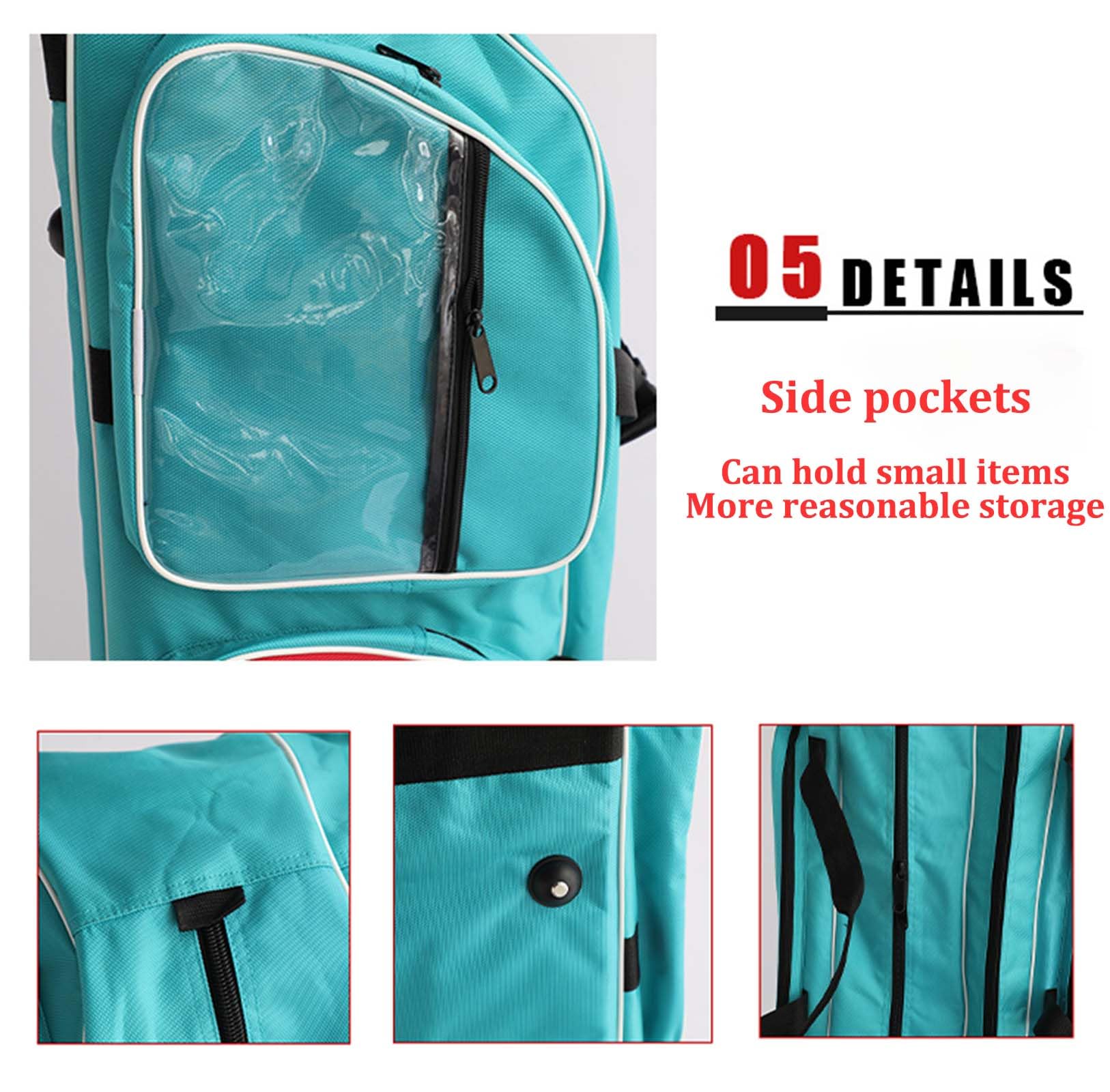 **Waterproof Fencing Sword Bag with Back Strap - Durable Oxford Cloth Roller Storage for Longsword & Mask - Perfect for Tournaments & Practice**