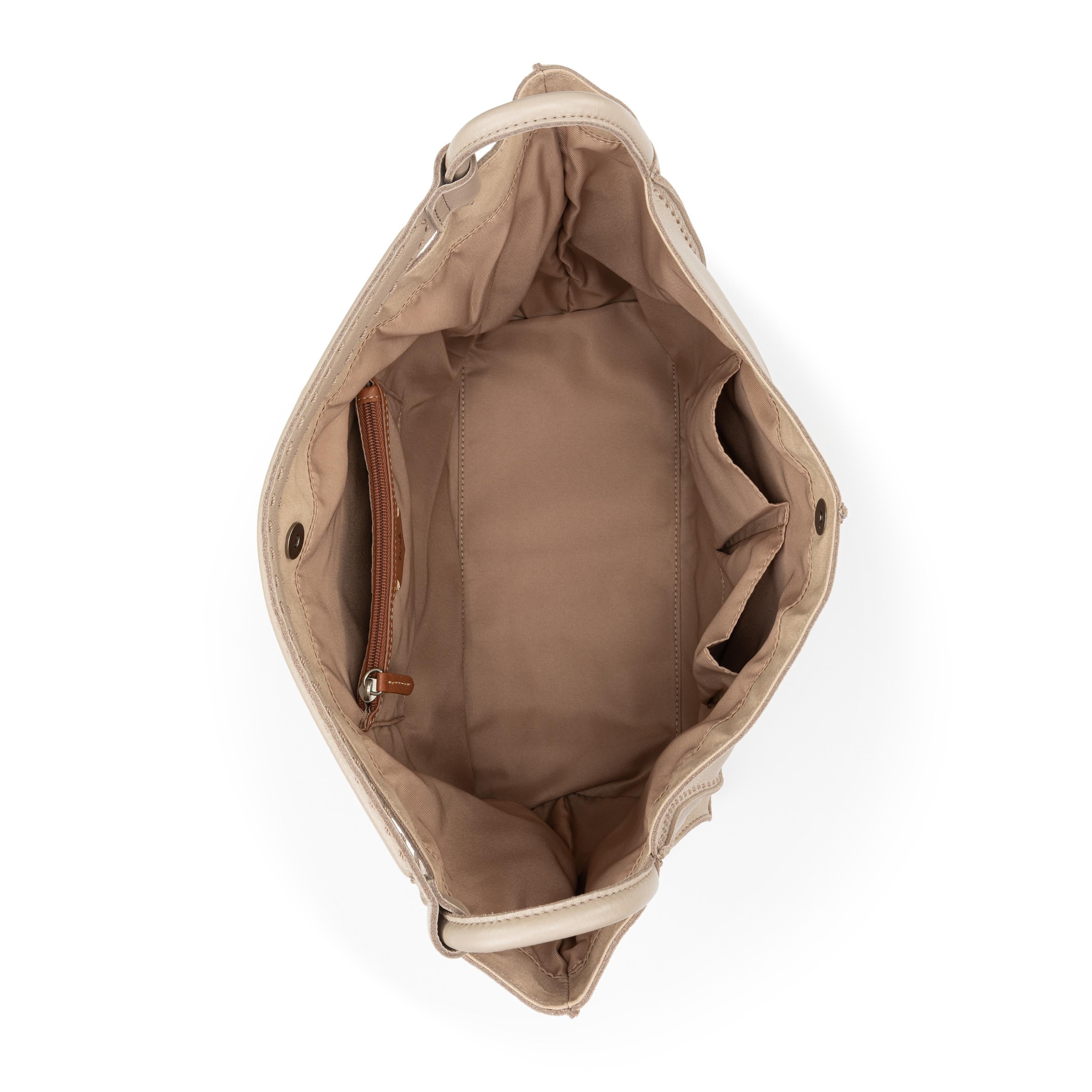 Los Feliz Large Leather Tote Bag - Premium Sand Color - Perfect for Work, Travel & Everyday Use