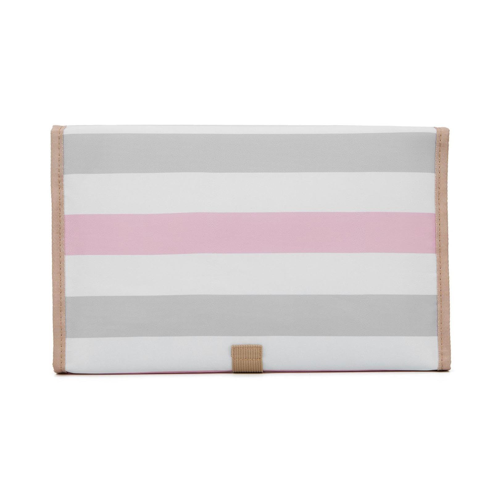 Portable Foldable Waterproof Diaper Changing Pad - Washable Lightweight Baby Changing Mat for Parents - Classic Stripes Design for Travel, Nursery & On-the-Go Diaper Changes