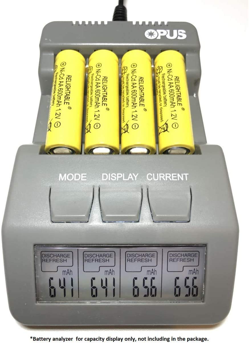 High-Capacity 1.2V NiCd AA Rechargeable Batteries 600mAh - 6 Pack for Solar Lights, Garden Lights, Remote Controls - Perfect for Outdoor Lighting & Home Electronics