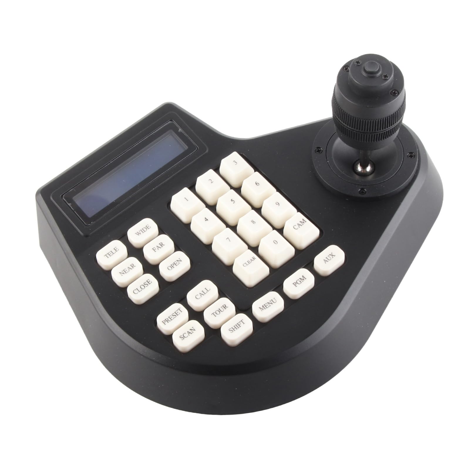 Mini Analog PTZ Camera Keyboard Controller - ABS Joystick for Security Cameras (100-240V, US Plug) | Perfect for Courtyard Surveillance & Home Security Systems