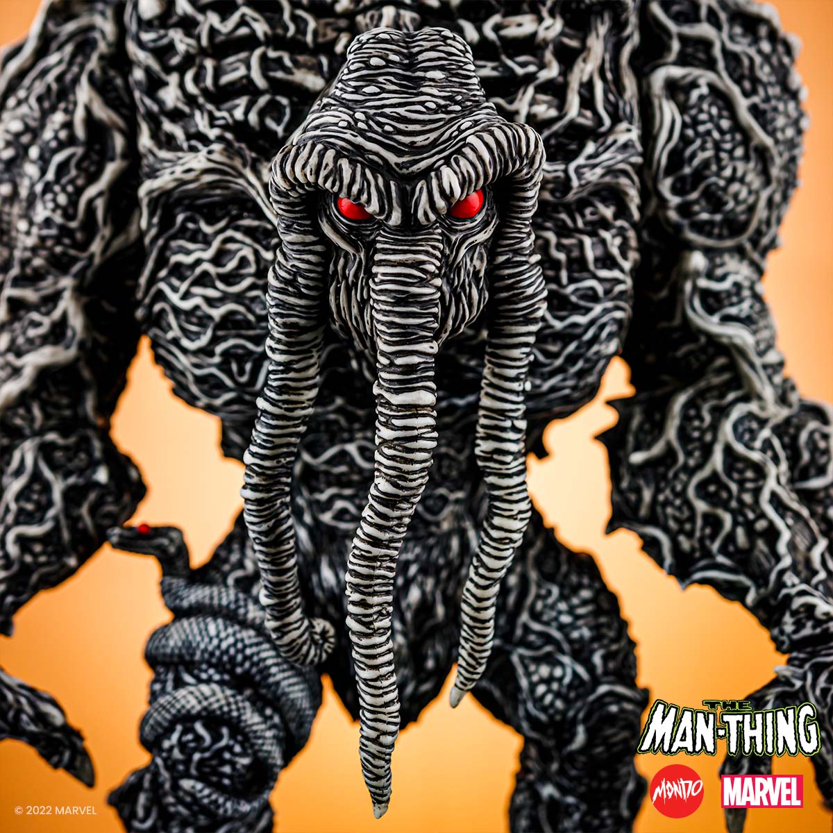 Man Thing Designer Vinyl Figure - Pen & Ink Variant SDCC Exclusive Collectible Toy for Marvel Fans & Comic Con Enthusiasts | Perfect for Display, Gift Giving & Pop Culture Collections