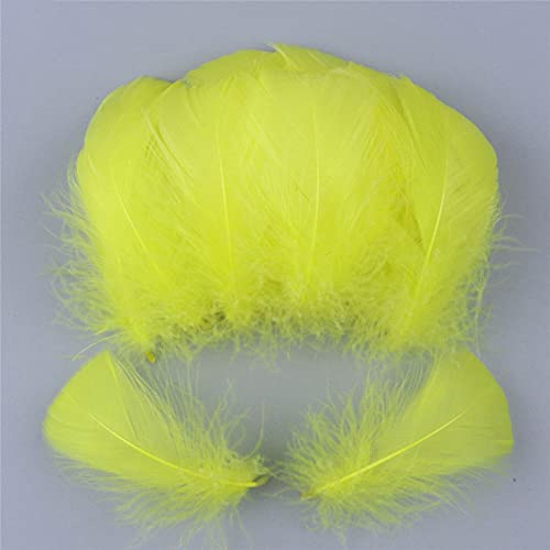 100Pcs 4-8Cm Pink Goose Feathers for Jewelry Making, DIY Crafts, Carnival Costumes, Pen Decorations - Perfect for Wedding Bouquets, Party Decor, and Home Decoration
