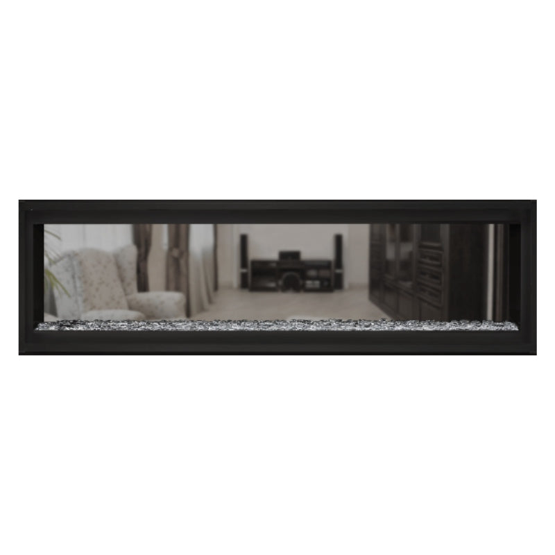 Napoleon Luxuria 62 Inch See-Through Linear Direct Vent Gas Fireplace - LVX62N2X | Modern Home Heating Solution for Living Rooms & Patios