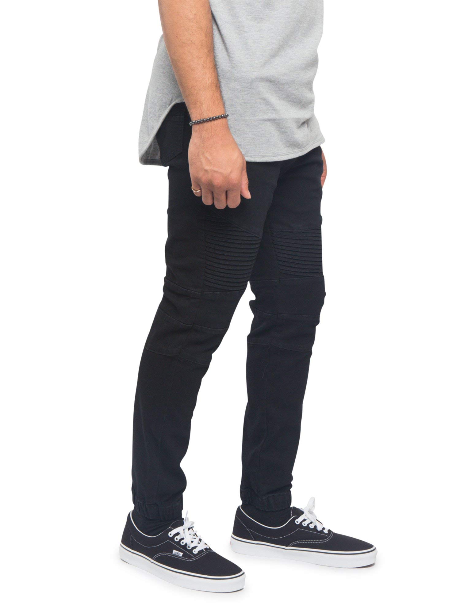 Men's Drop Crotch Joggers - Stretch Denim Jean Pants for Casual Wear & Street Style | Comfortable Lounge Pants for Men | Perfect for Gym, Running, and Everyday Outfits
