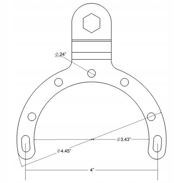 RAM MOUNTS RAM-B-411U 车载支架安装套件 (136克) - 适用于摩托车、自行车、船舶和户外运动设备