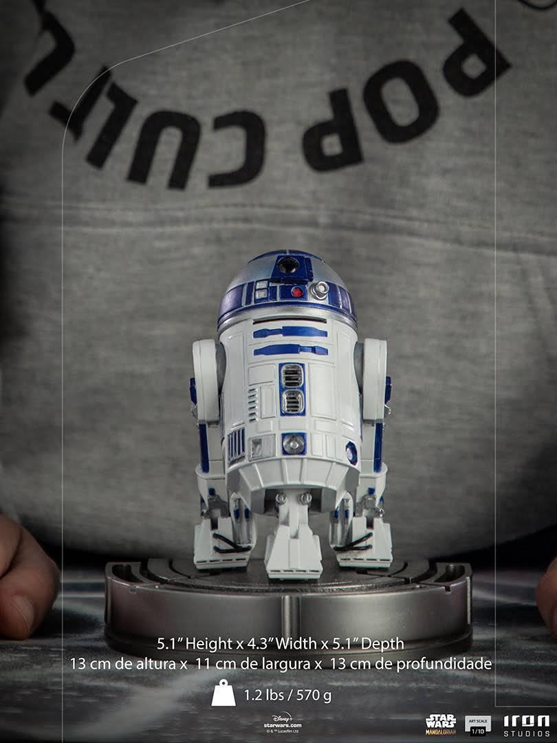 Iron Studios The Mandalorian R2-D2 BDS Art Scale 1/10 Statue - Premium Collectible for Star Wars Fans & Home Display