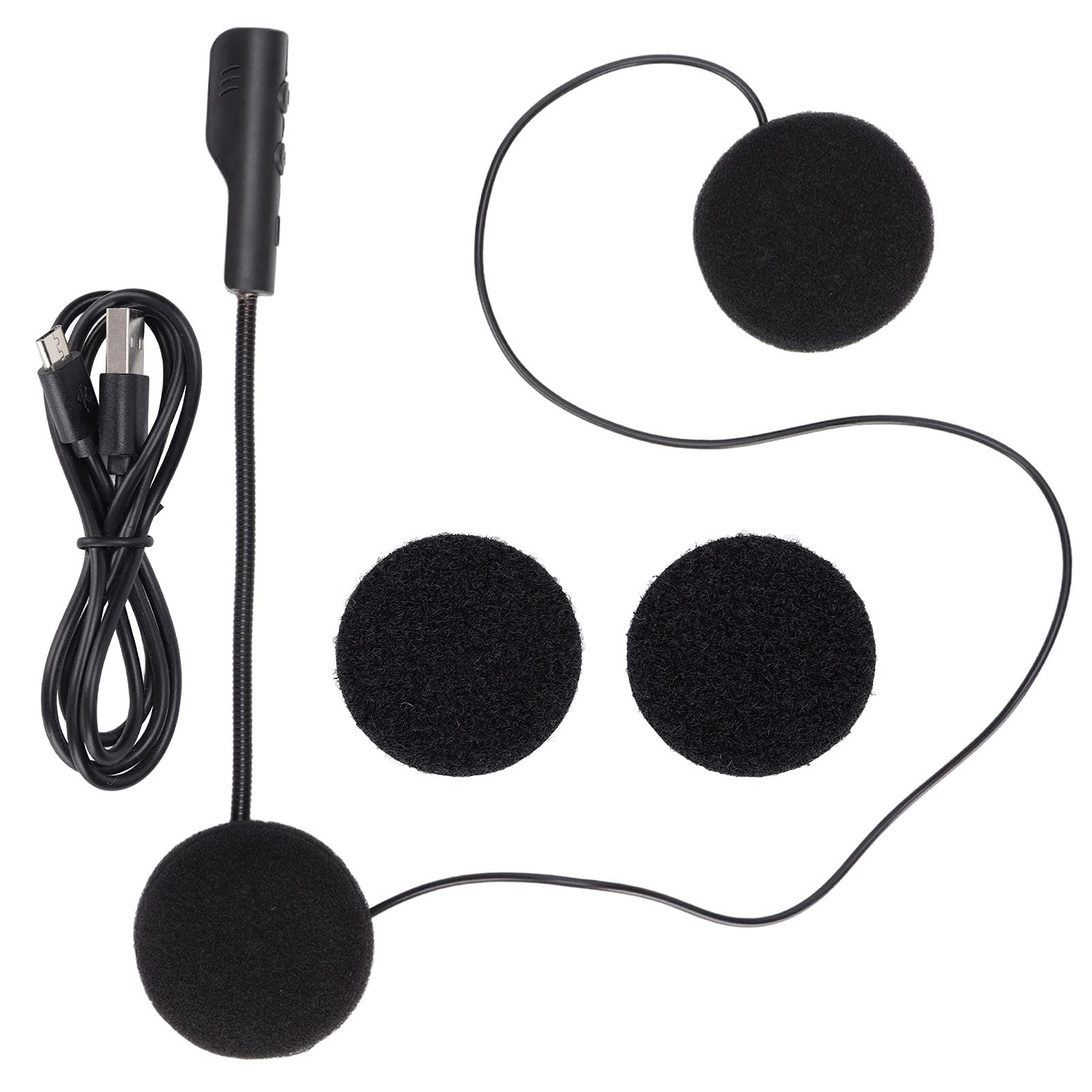 Yoidesu T4 Bluetooth 5.0 Motorcycle Helmet Headset with Noise Cancelling Speakers - Wireless Hands-Free Communication System for Safe Riding - Perfect for Motorcycle, Scooter & Bike Commuting