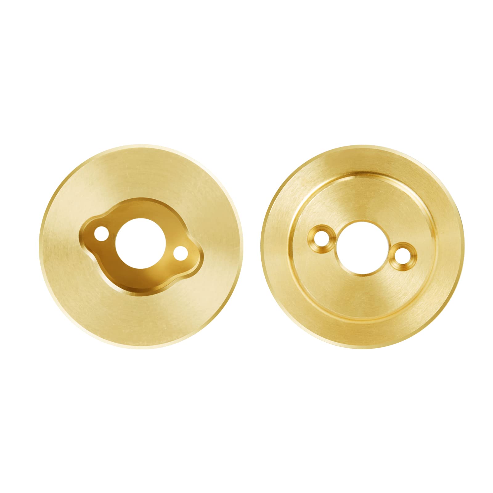 2Pcs Brass Rear Lockout Cup Axle Adapter with Screwdriver for 1/24 RC Crawler SCX24 Upgrades - Heavy Duty Performance Parts for Off-Road Crawling & Trail Adventures