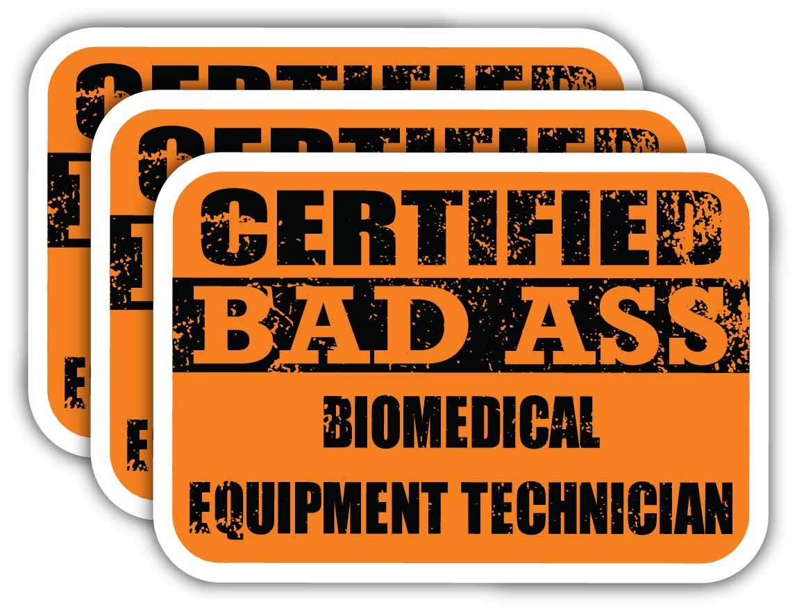 Certified Biomedical Equipment Technician Stickers - Funny Job Gift for Laptops, Cars & Work Gear