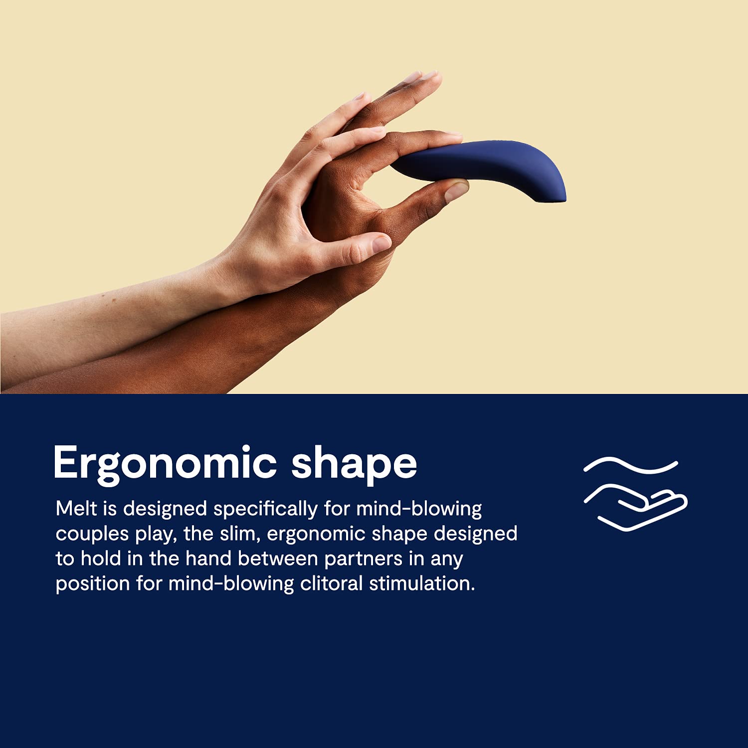 We-Vibe Melt Clitoral Stimulator - App Controlled Clit Sucker Vibrator for Women & Couples, 12 Intensity Levels, Long Distance Play, Waterproof Adult Sex Toy - Perfect for Solo Play & Couples Intimacy (Blue)