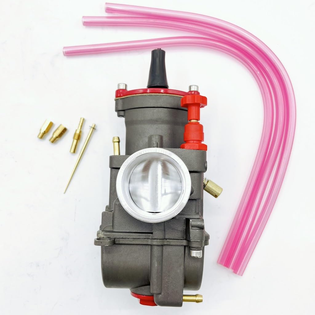 40mm PWK Black Motorcycle Carburetor - Mikuni Dellorto KOSO Compatible - Easy Installation for Off-Road Bikes