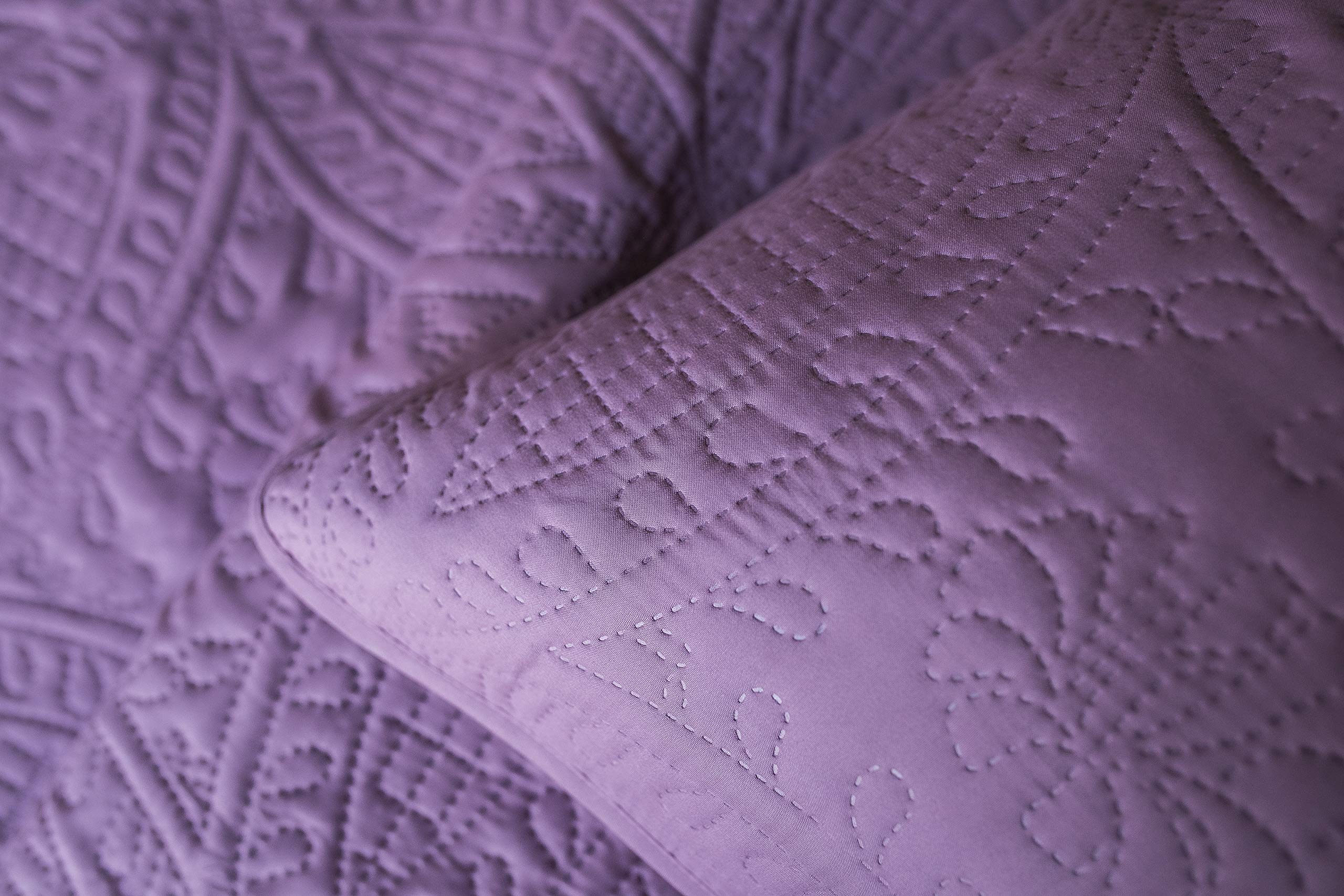 Mezzati Purple Jasper Quilt Set - King/Cal King - Brushed Microfiber Bedding for Luxurious Comfort