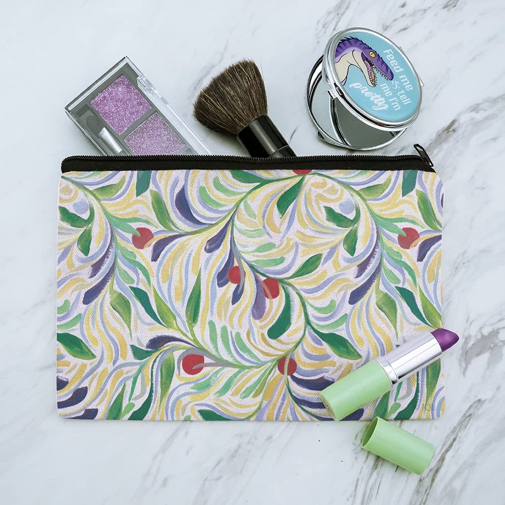 Colorful Fruity Vines Cosmetic Makeup Bag Organizer Pouch - Travel Toiletry Storage for Women, Perfect for Gym, Vacation & Daily Essentials