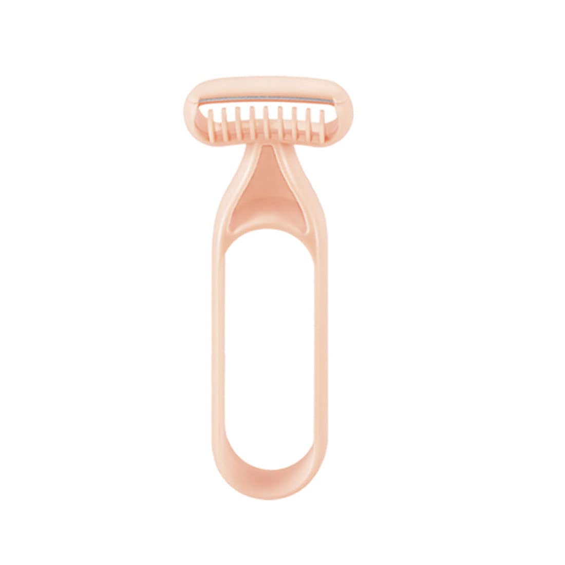 Portable Women's Hair Removal Device - Manual Underarm, Face & Legs Depilator - Gentle & Painless Hair Remover for Smooth Skin - Perfect for Travel, Home & Salon Use (Beige)