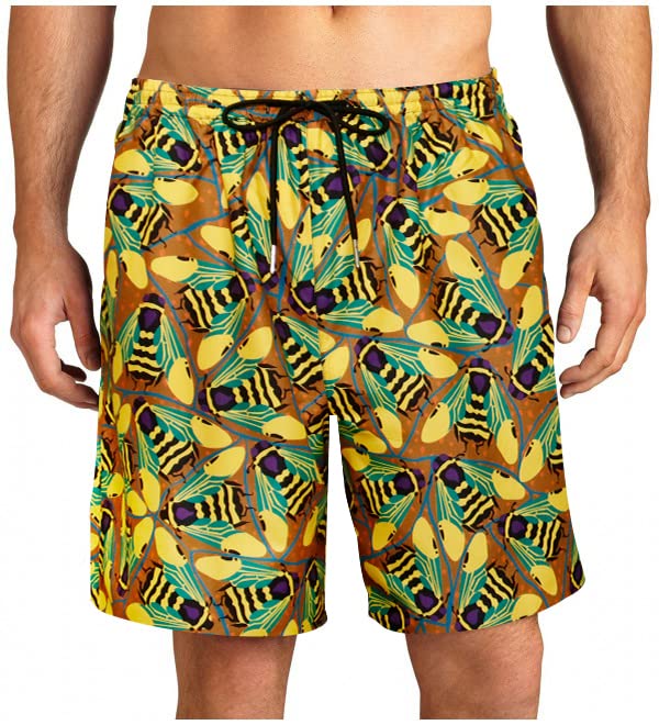 **MCULIVOD Men's Quick Dry Swim Trunks - Lightweight Beach & Surf Board Shorts with Pockets for Swimming, Surfing, and Summer Vacations**