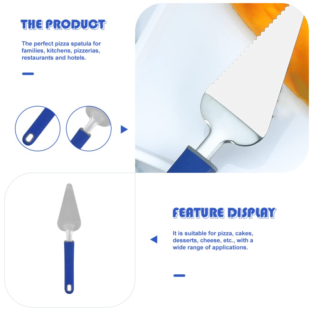 Stainless Steel Pizza Cake Server Spatula - Triangular Pie Cutter & Shovel for Serving Pizza, Cake, and Desserts - Perfect for Parties, BBQs, and Family Gatherings