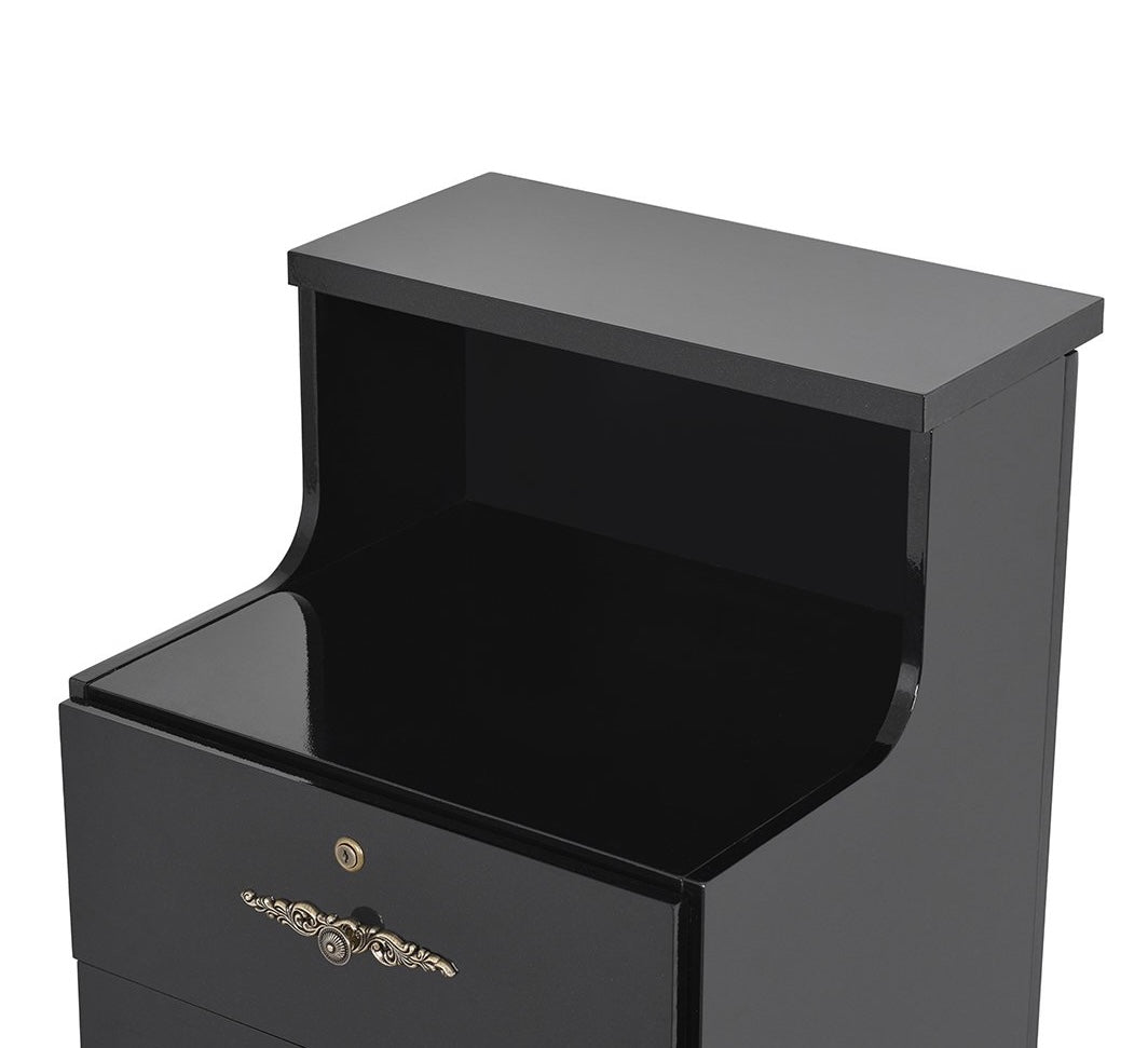 Valencia LED Reception Desk with Side Storage - Modern Office Furniture for Hotels, Clinics & Corporate Lobbies - Durable & Stylish Front Desk Solution