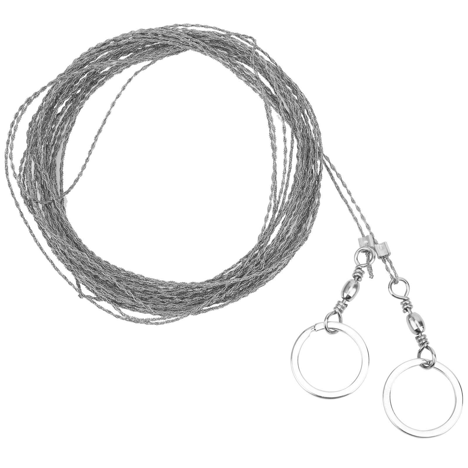 Portable 10m Steel Wire Saw for Trees - Outdoor Survival Cable Saw, Universal Stainless Steel Fret Saw | Perfect for Camping, Hiking, Emergency Situations & Wilderness Survival