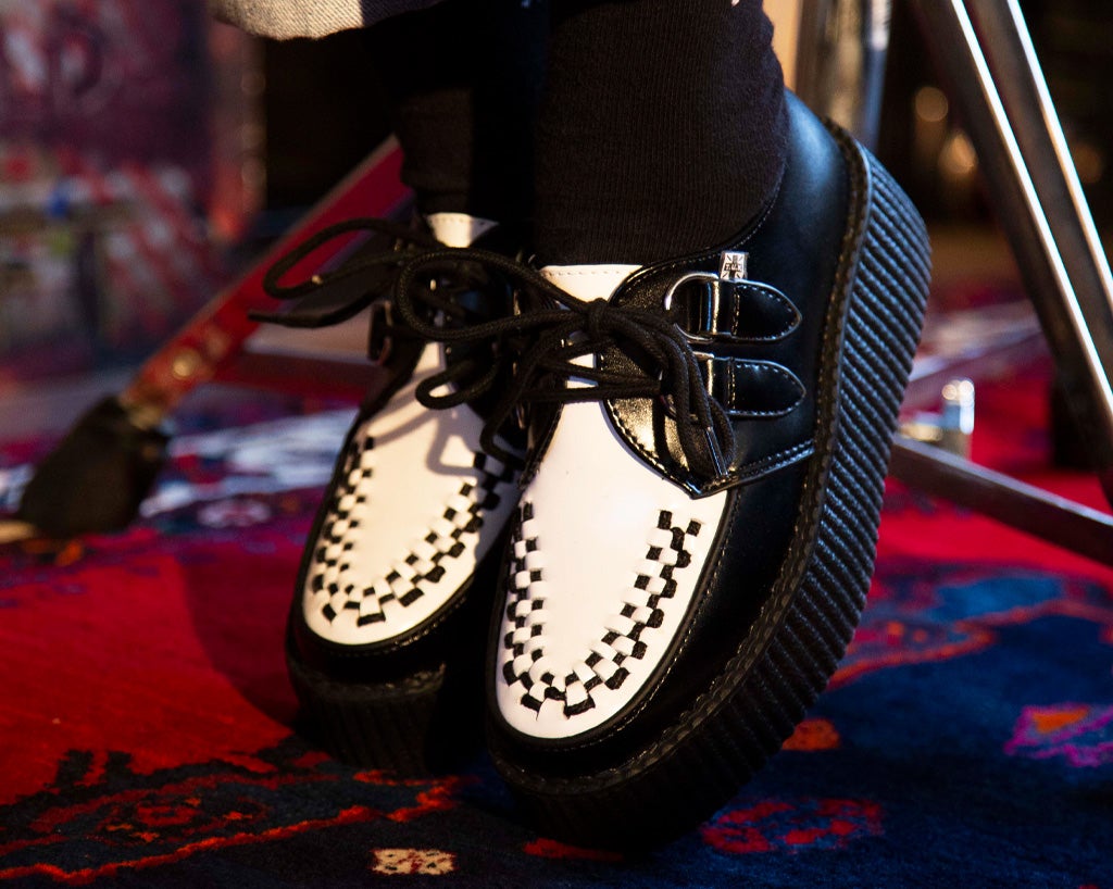 Classic Two Tone Viva Mondo Creepers - Vintage Style Shoes for Men & Women | Perfect for Casual Wear, Rockabilly Fashion & Retro Outfits